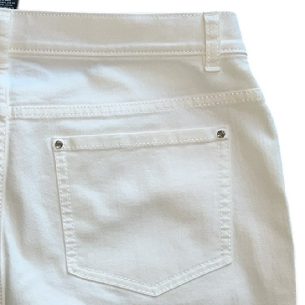 Lafayette 148 New York White Cropped Jeans - Picture 5 of 12